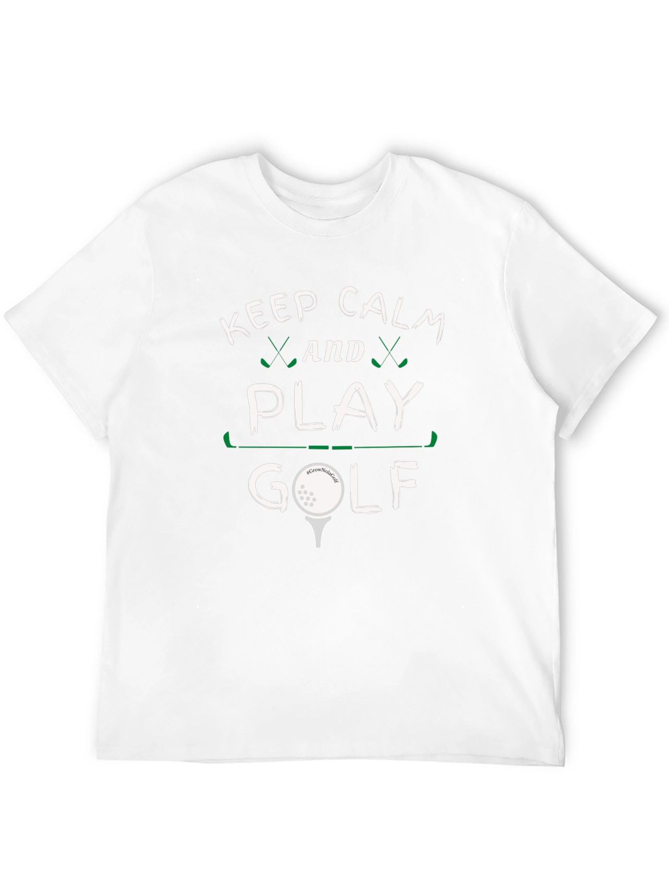 Keep Calm and Play Golf Black Tee