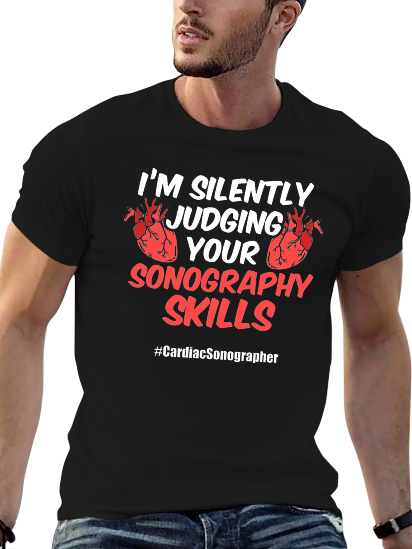 Cardiac Sonographer Novelty T-Shirt