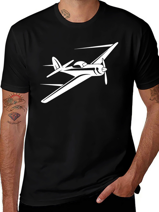 Vintage Airplane Graphic Tee - Aviation Enthusiast Shirt
