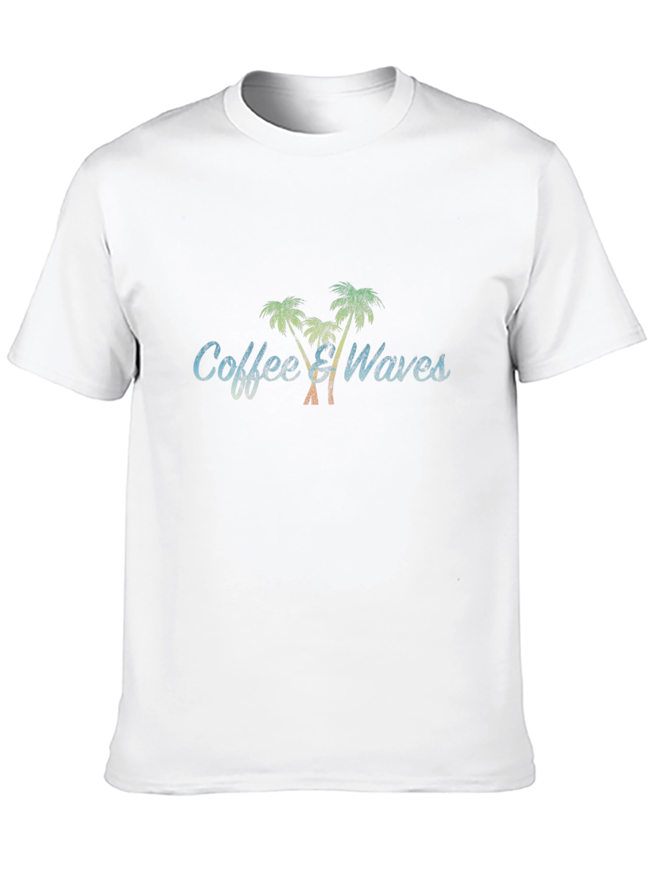 Coffee and Waves Black Graphic Tee