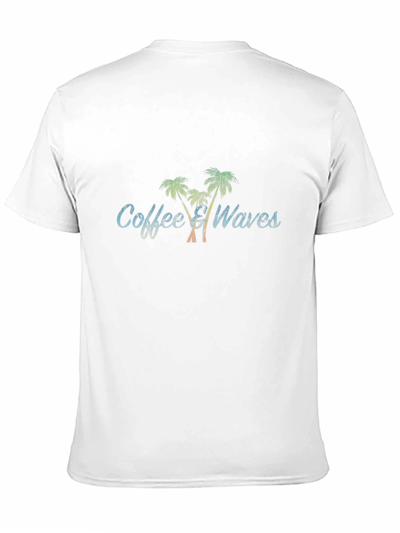 Coffee and Waves Black Graphic Tee