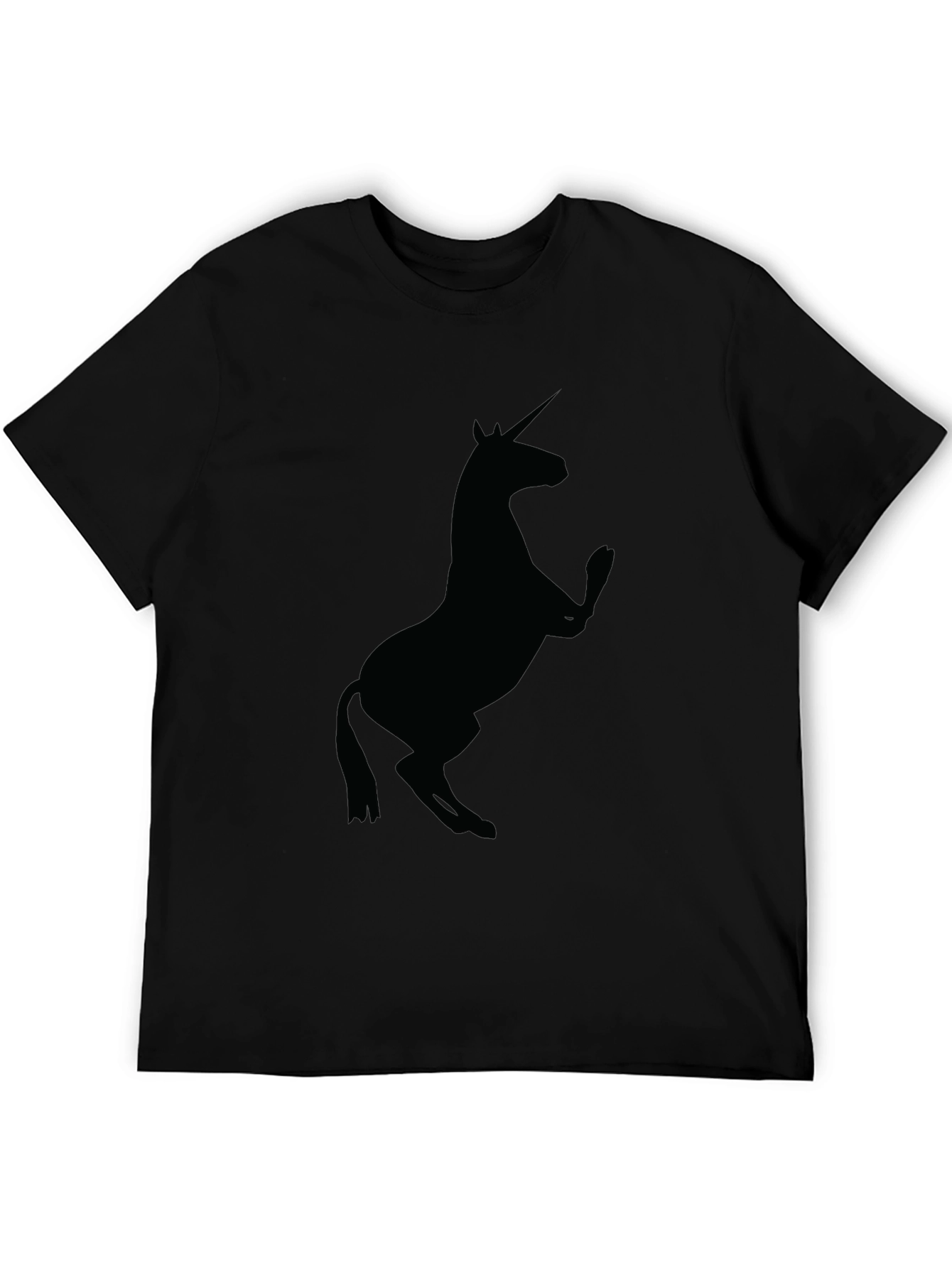 Unicorn Silhouette Black T-Shirt