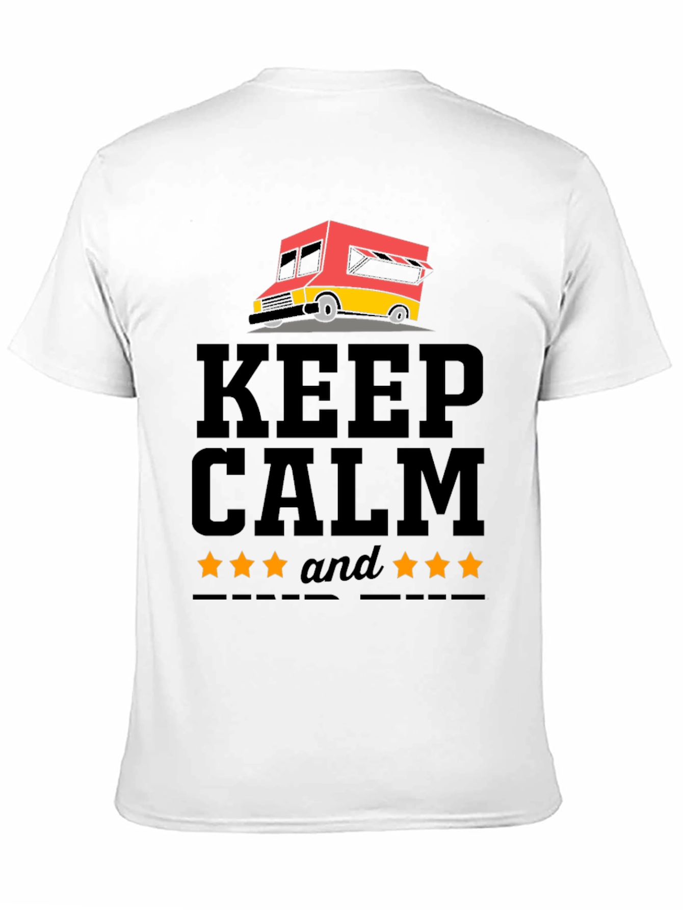 Keep Calm 5-Star Food Truck Graphic Tee