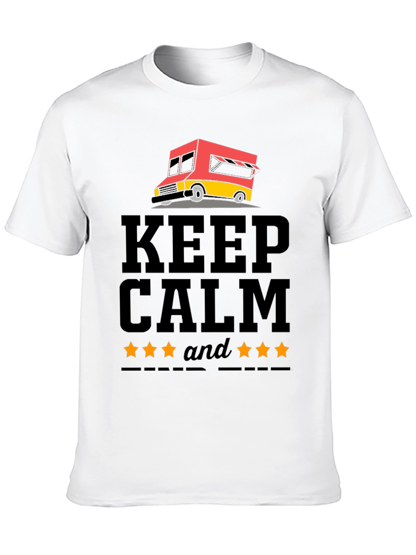 Keep Calm 5-Star Food Truck Graphic Tee