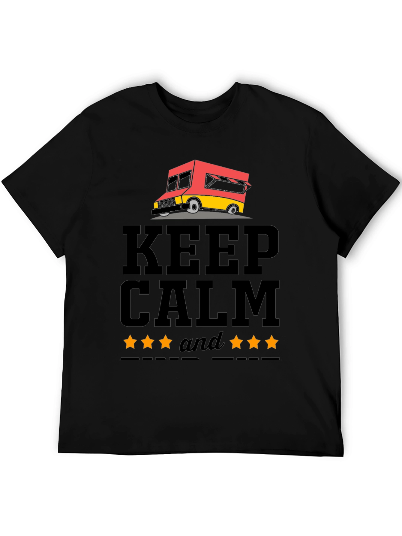 Keep Calm 5-Star Food Truck Graphic Tee