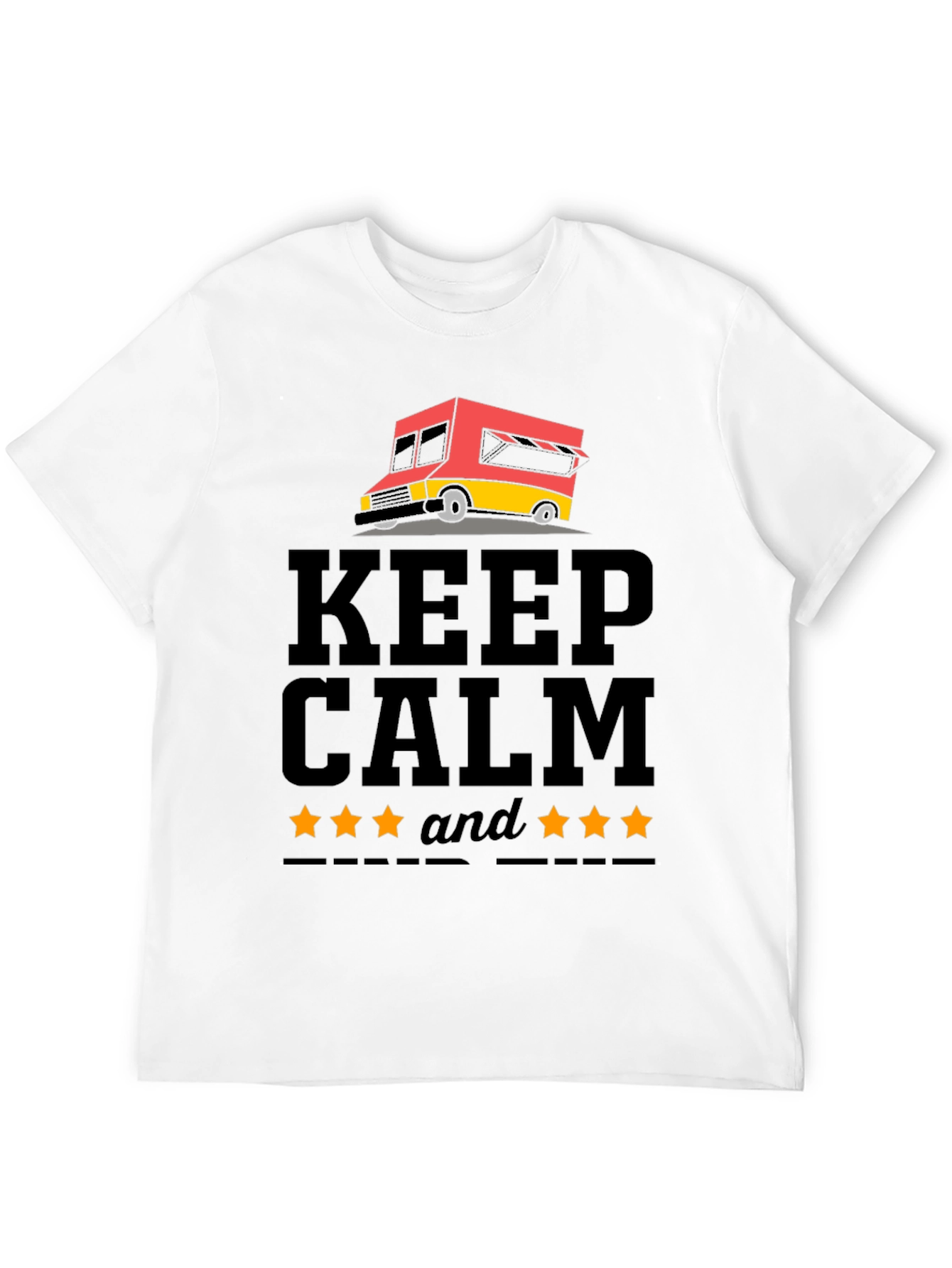 Keep Calm 5-Star Food Truck Graphic Tee