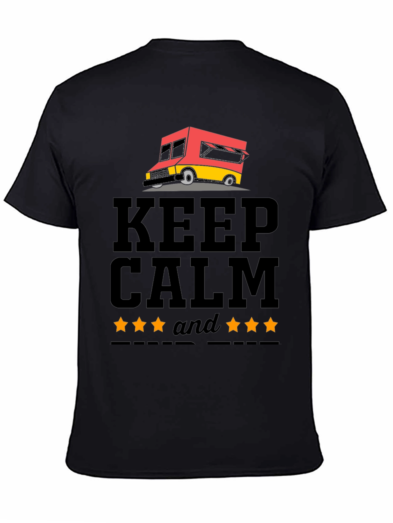 Keep Calm 5-Star Food Truck Graphic Tee