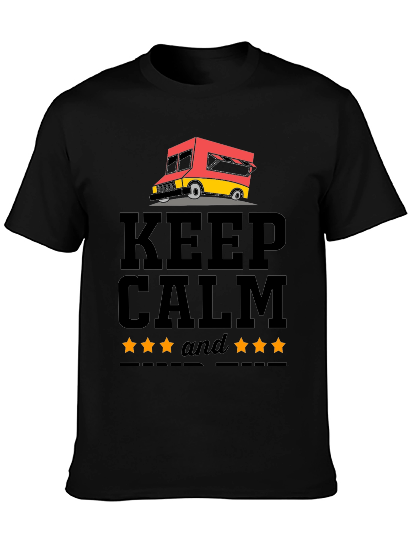 Keep Calm 5-Star Food Truck Graphic Tee