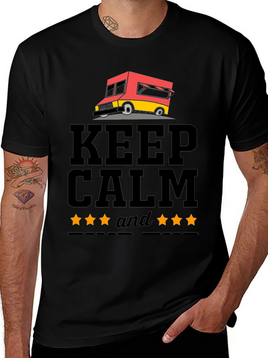Keep Calm 5-Star Food Truck Graphic Tee