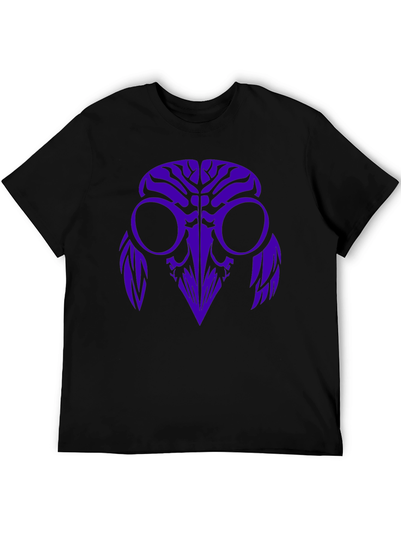 Raven Mask Graphic Tee - Black