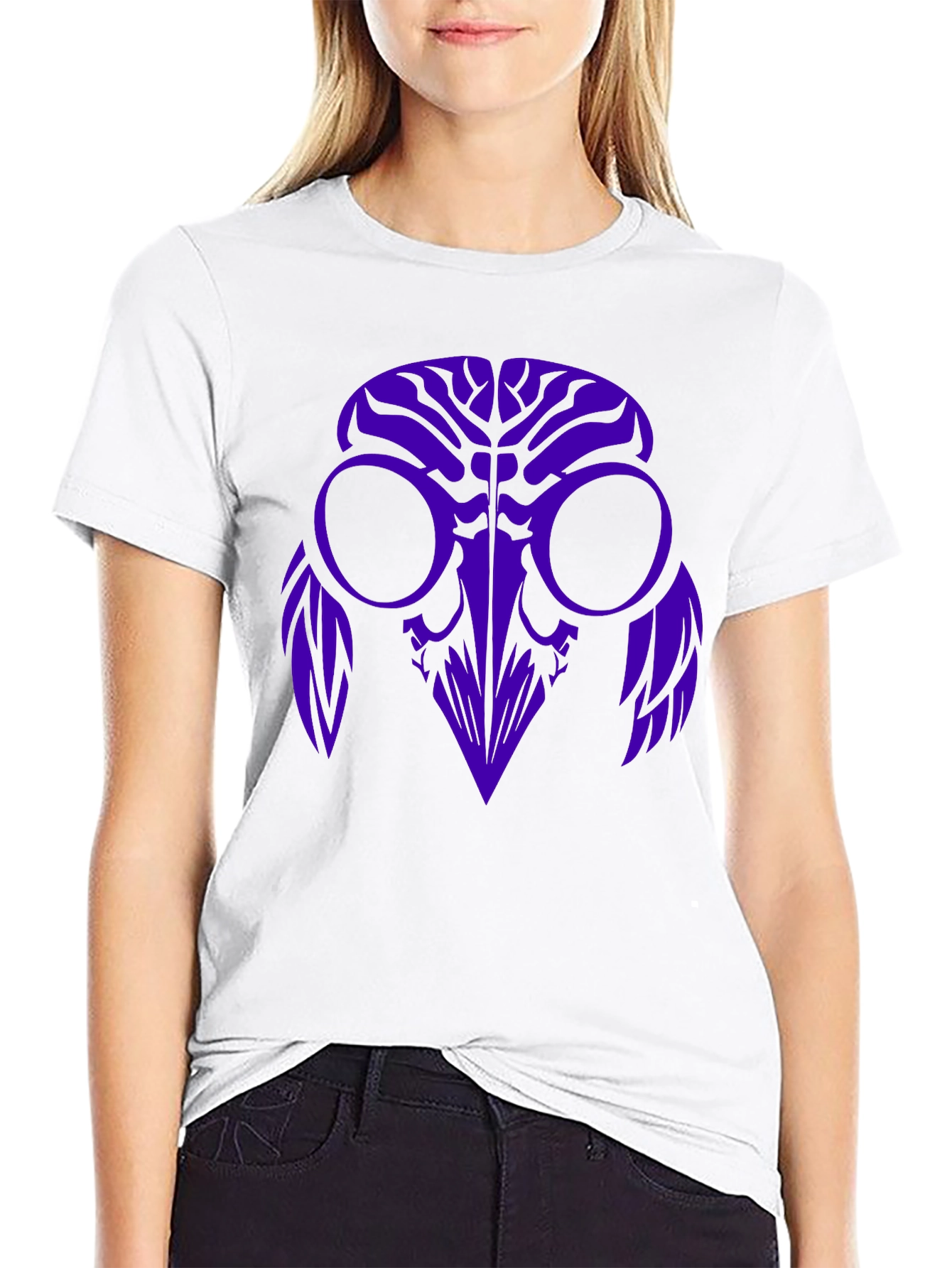 Raven Mask Graphic Tee - Black