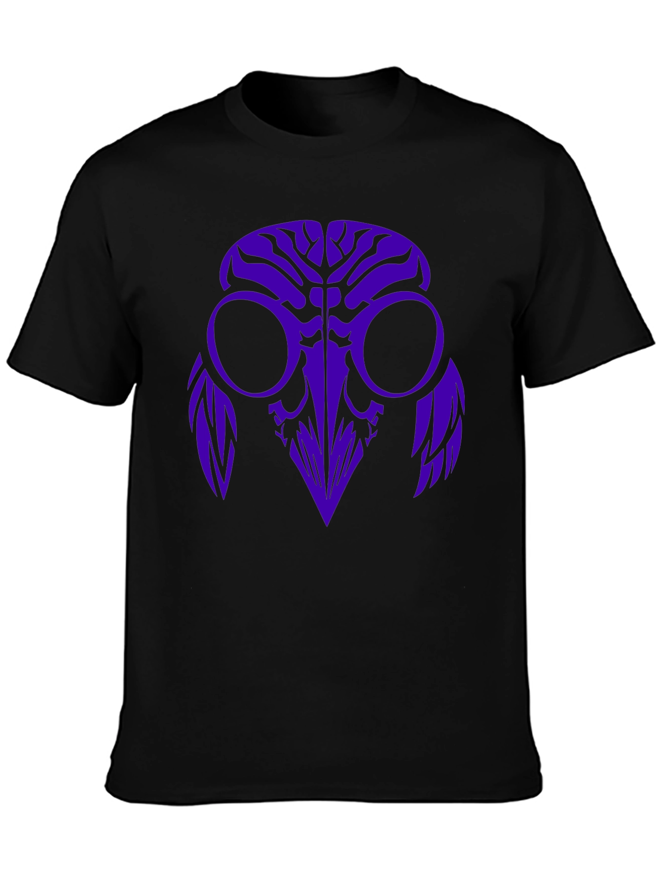 Raven Mask Graphic Tee - Black