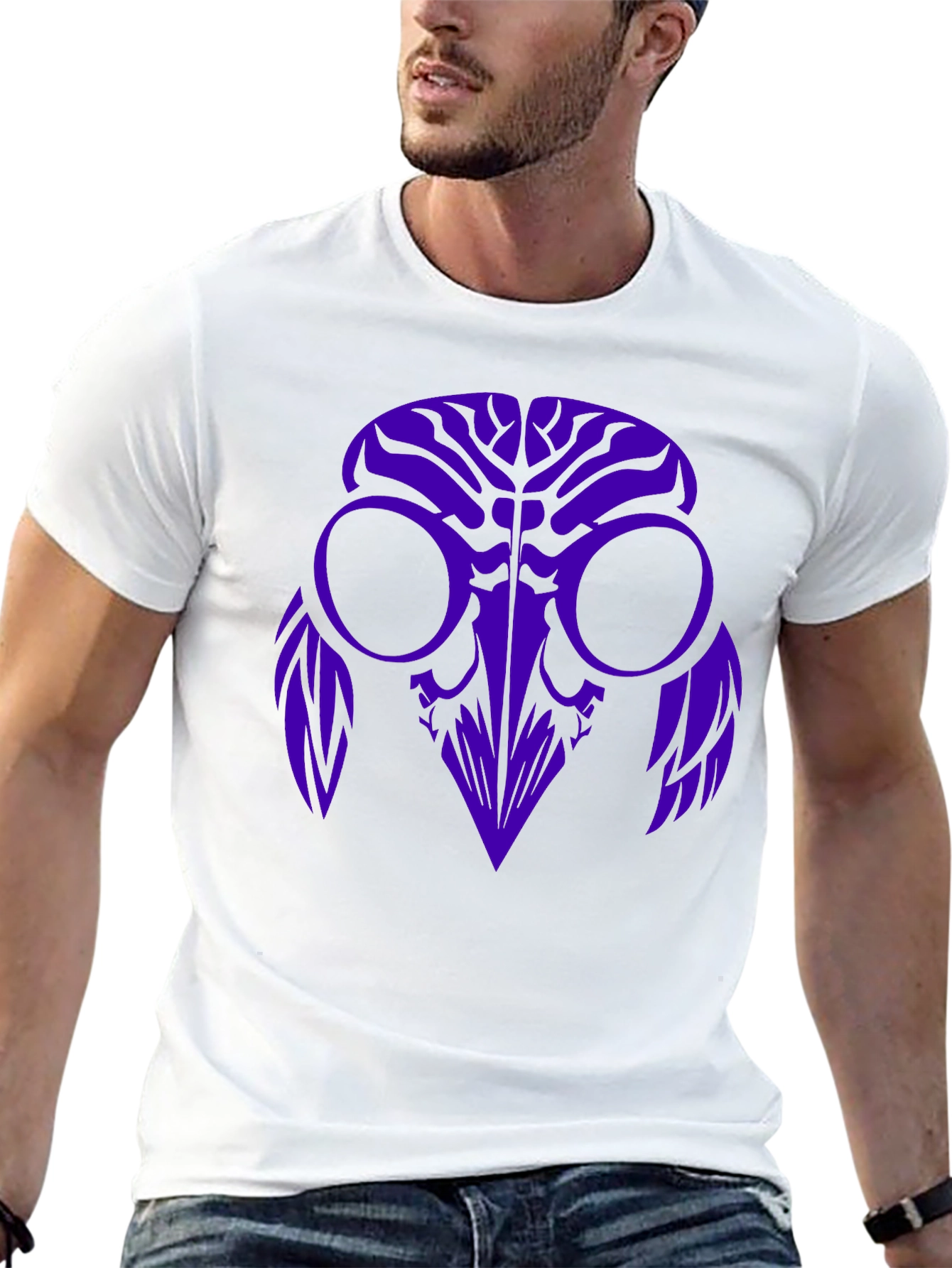 Raven Mask Graphic Tee - Black