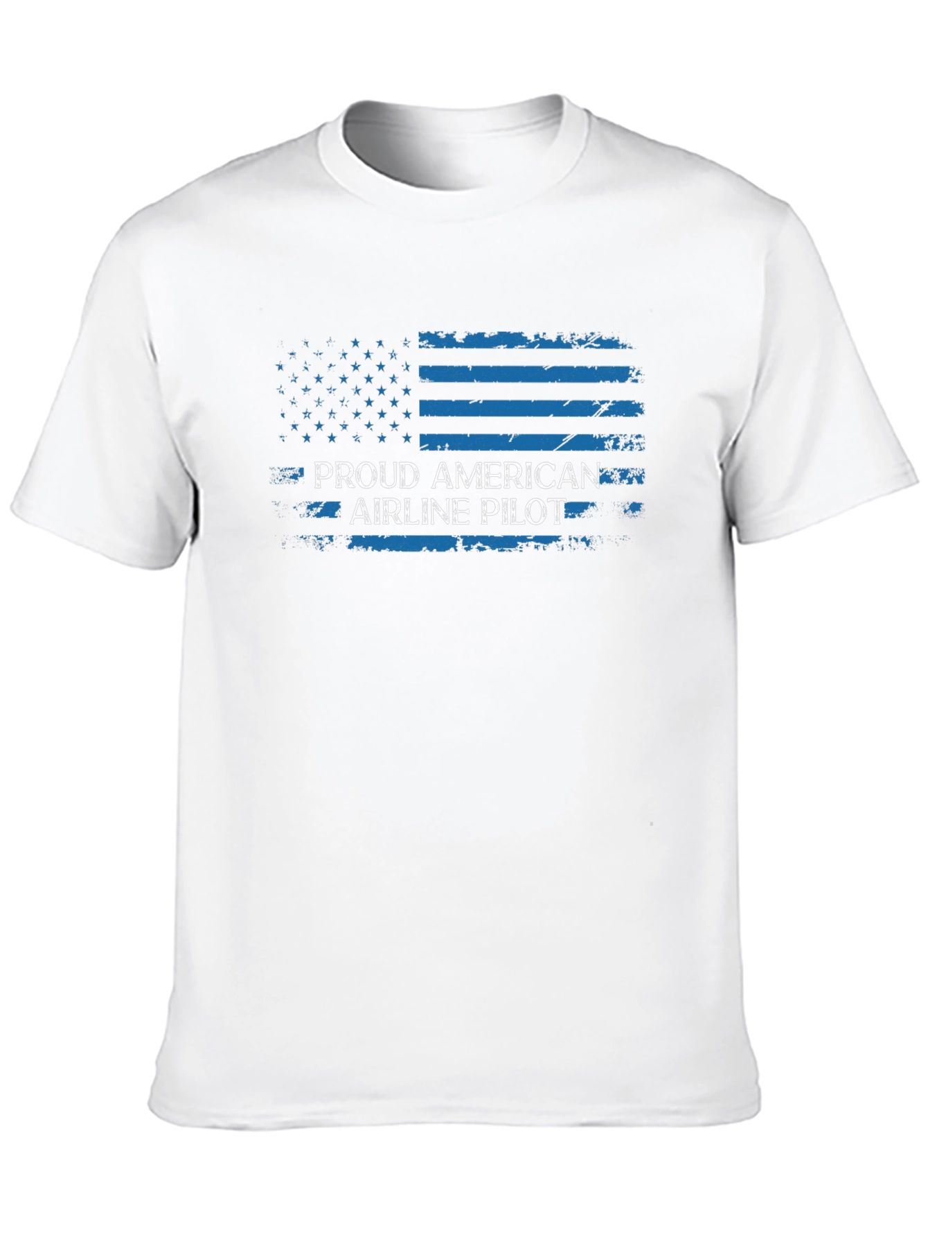 Proud American Airline Pilot Black T-Shirt