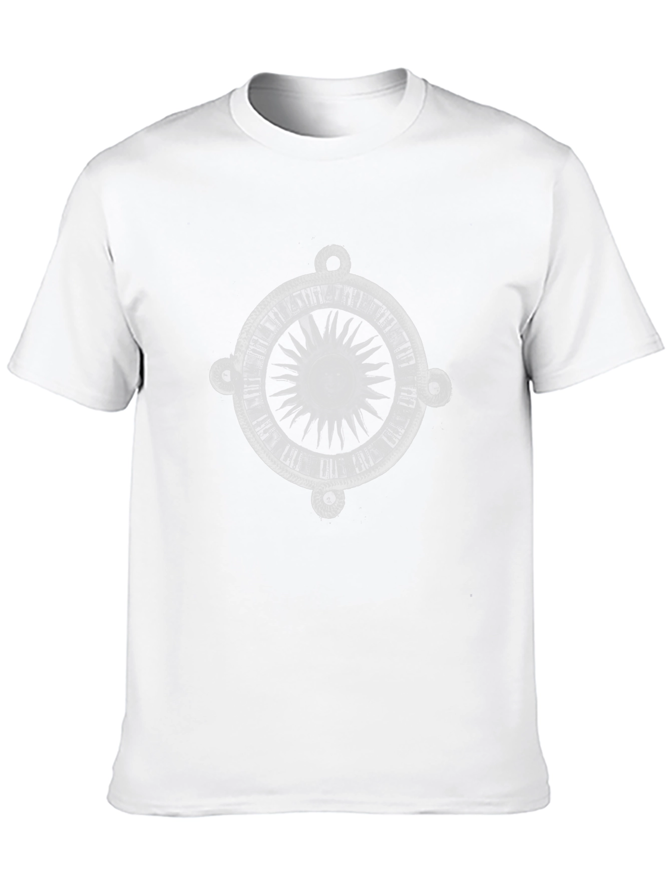 Celestial Sun Serpent Graphic Tee - Black