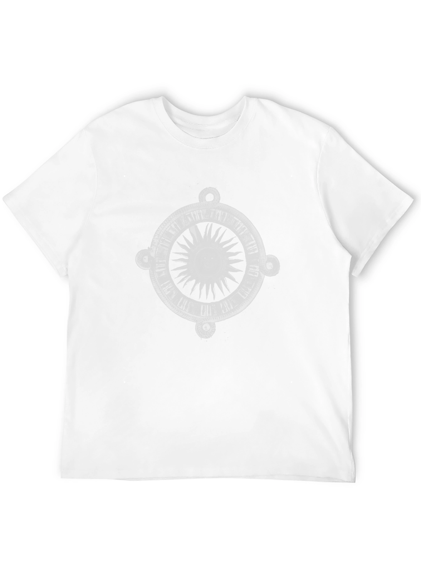 Celestial Sun Serpent Graphic Tee - Black
