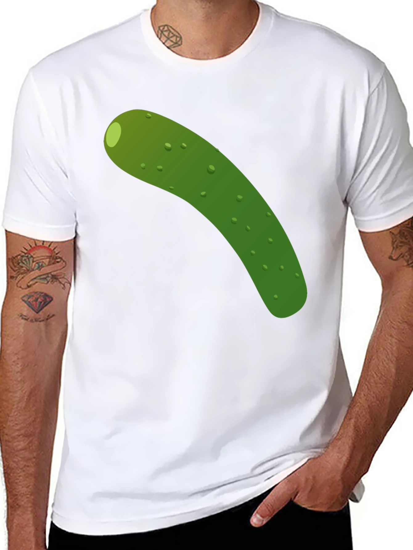 Pickle Graphic Tee - Black Cotton T-Shirt