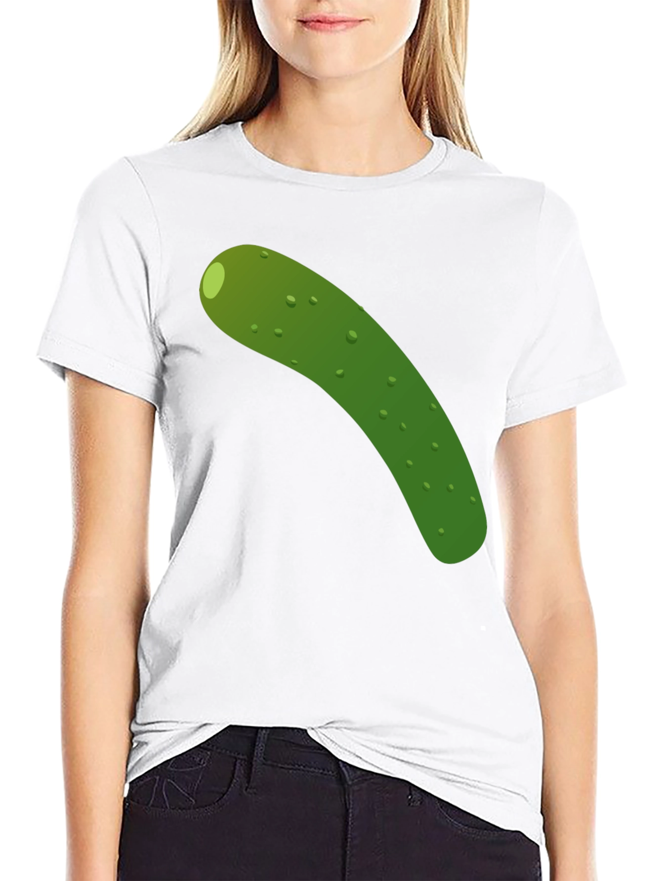 Pickle Graphic Tee - Black Cotton T-Shirt