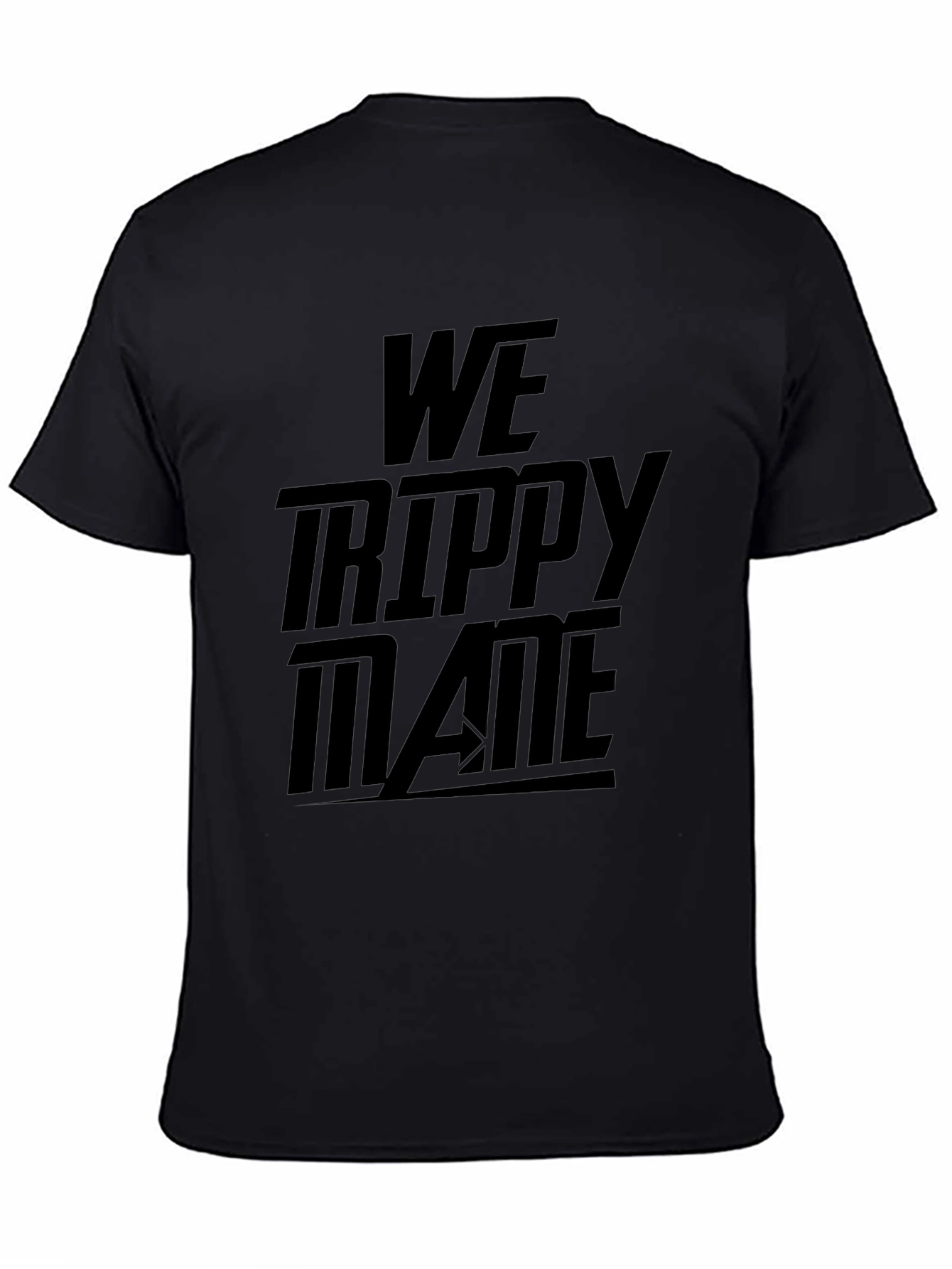 We Trippy Mane Black Graphic T-Shirt