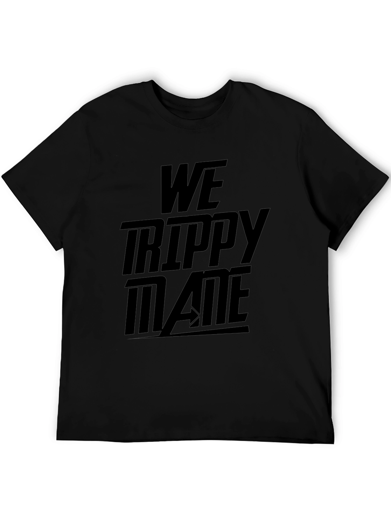 We Trippy Mane Black Graphic T-Shirt