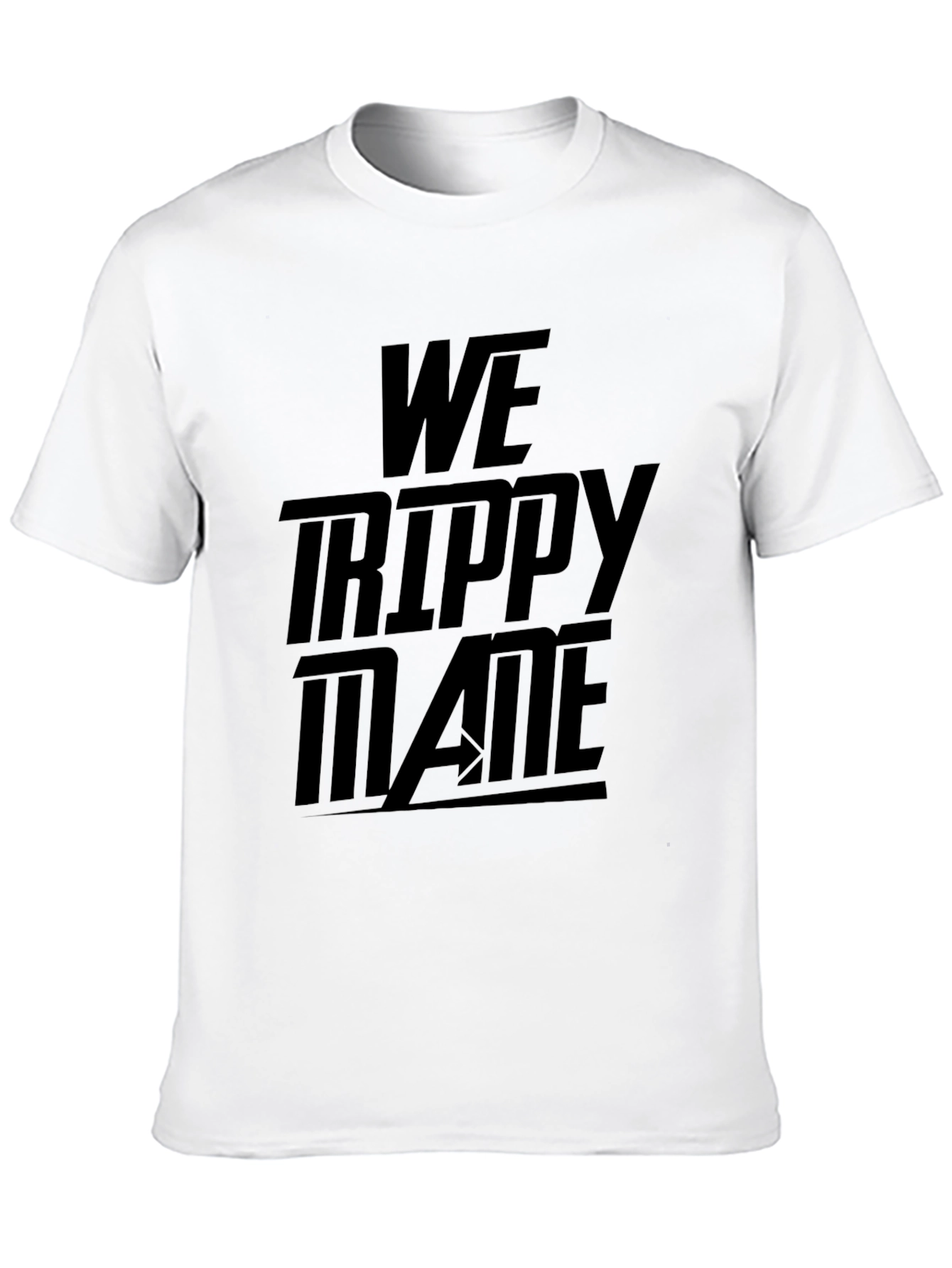 We Trippy Mane Black Graphic T-Shirt