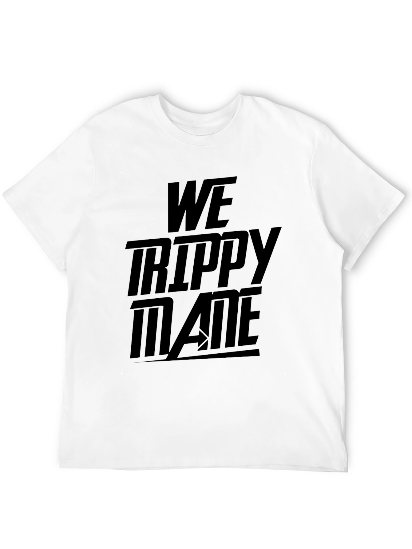 We Trippy Mane Black Graphic T-Shirt