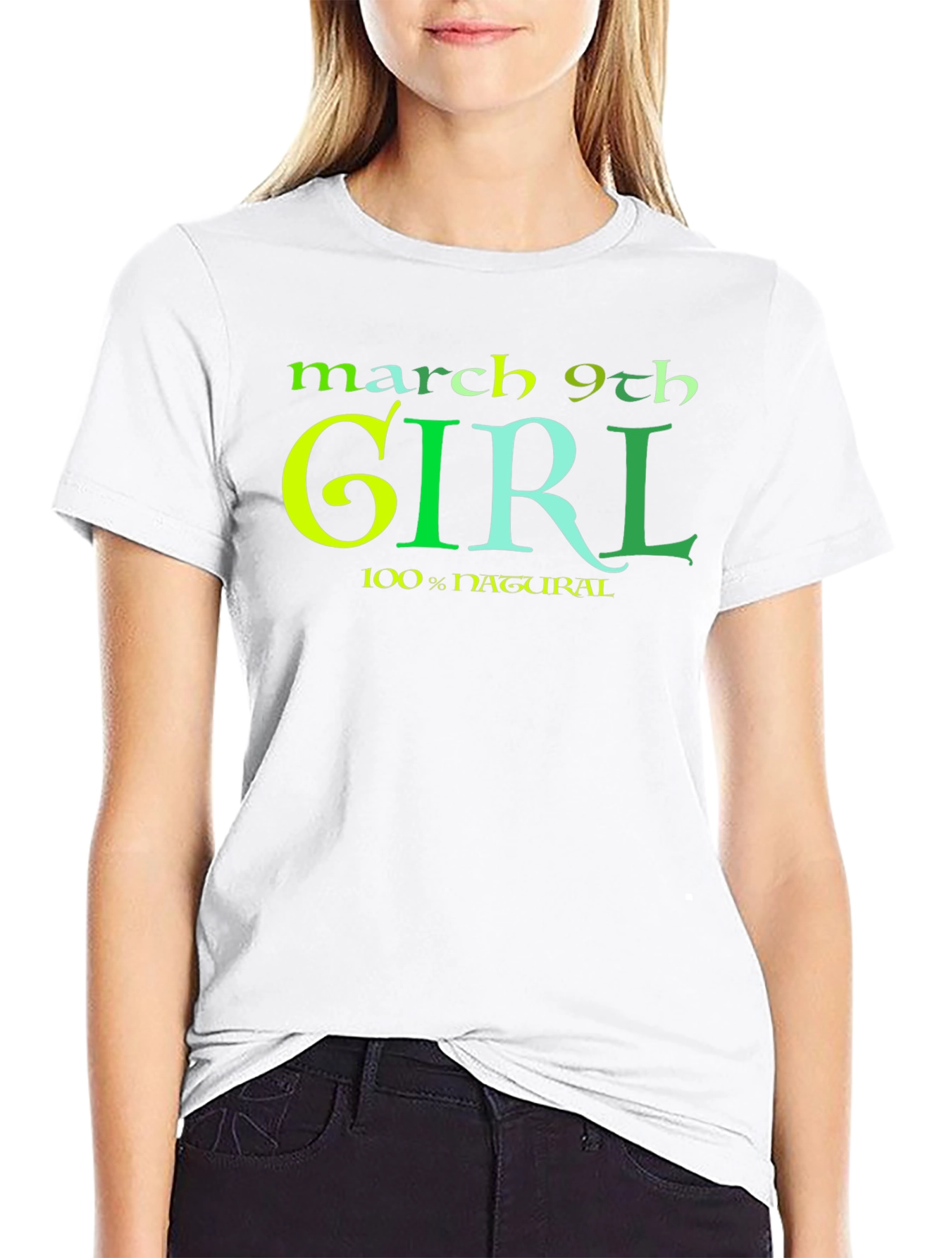 March 9th Girl T-Shirt - Black