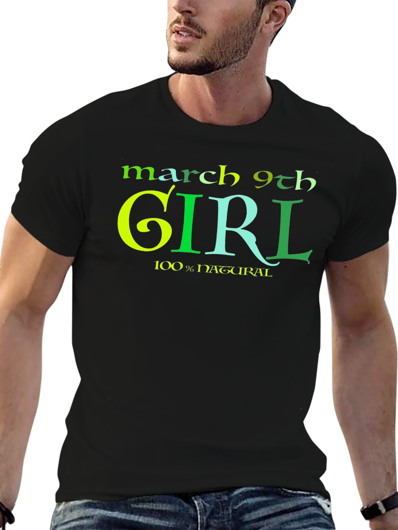 March 9th Girl T-Shirt - Black