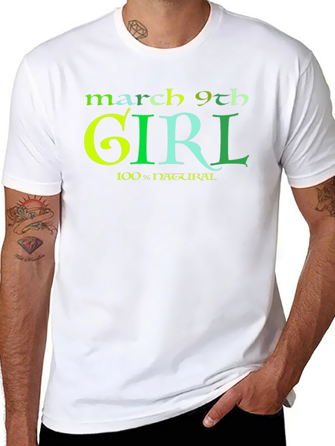 March 9th Girl T-Shirt - Black