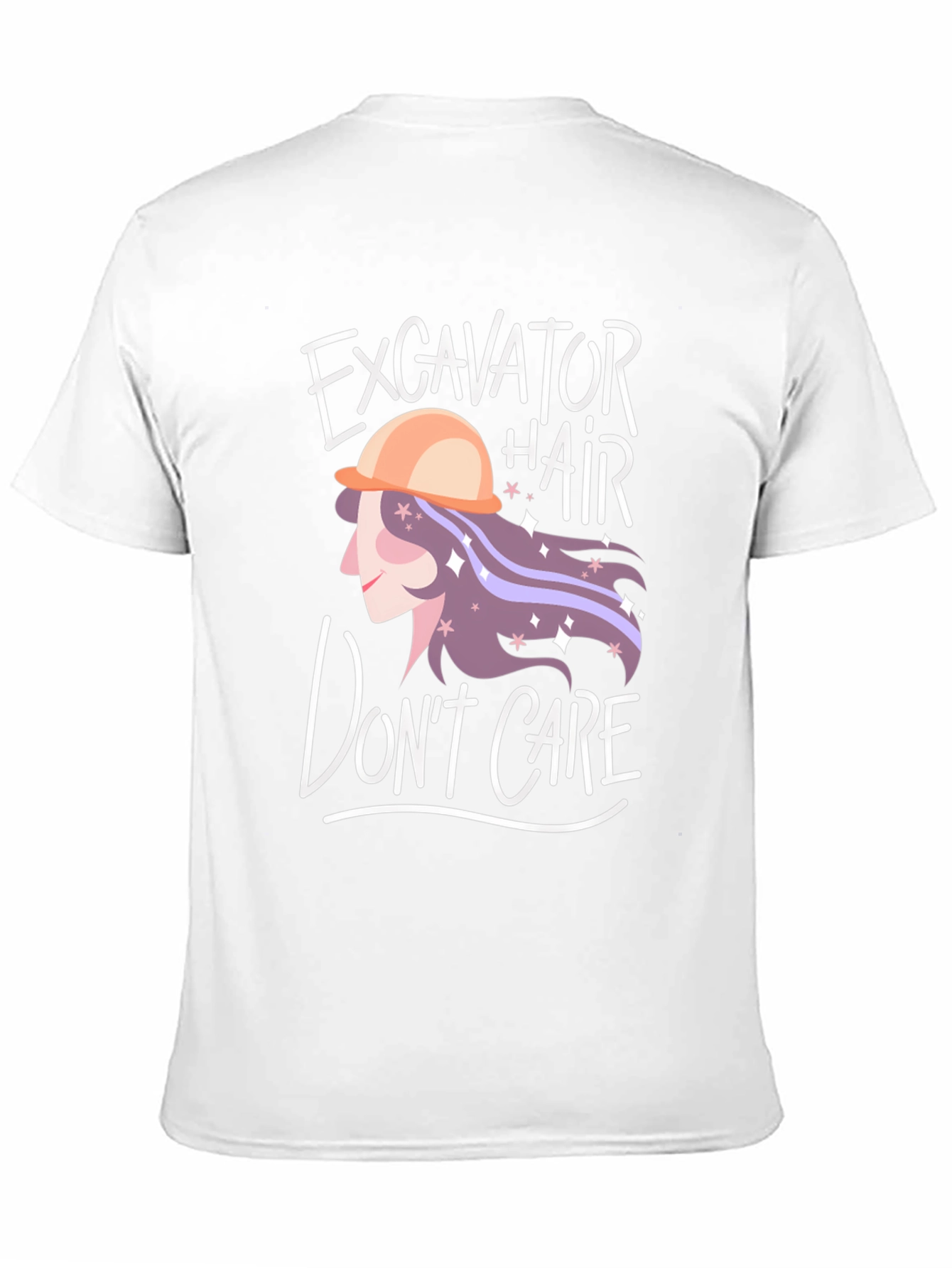 Excavator Hair Dont Care Graphic Tee