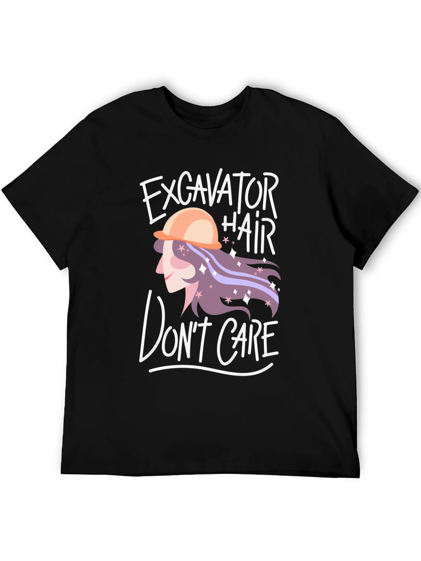 Excavator Hair Dont Care Graphic Tee