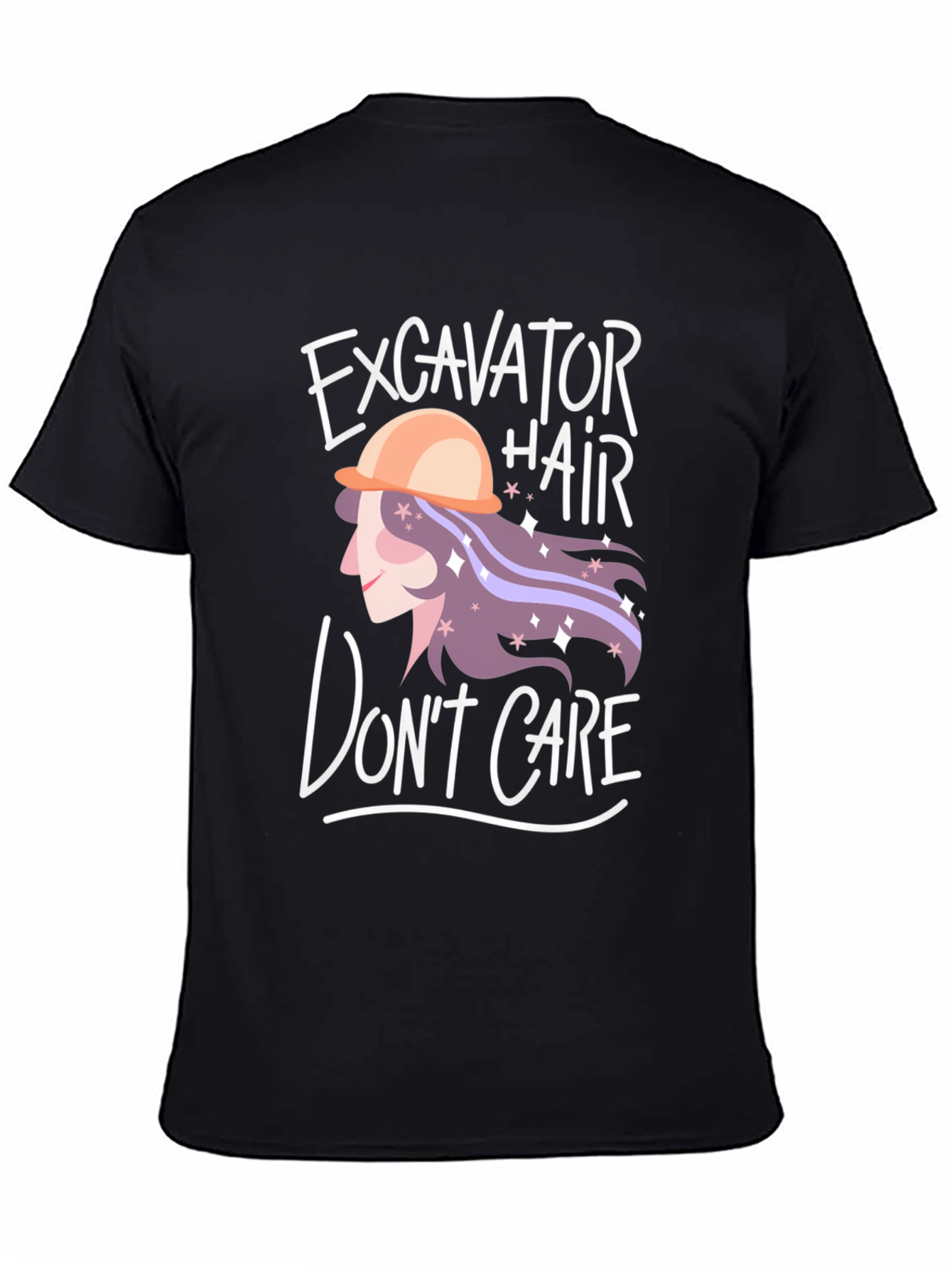 Excavator Hair Dont Care Graphic Tee