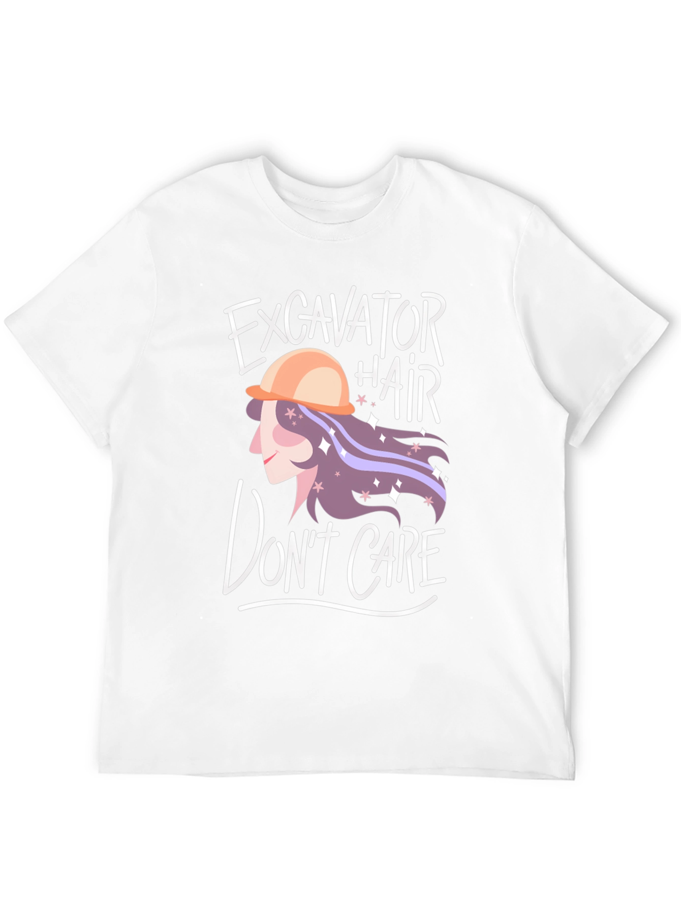 Excavator Hair Dont Care Graphic Tee