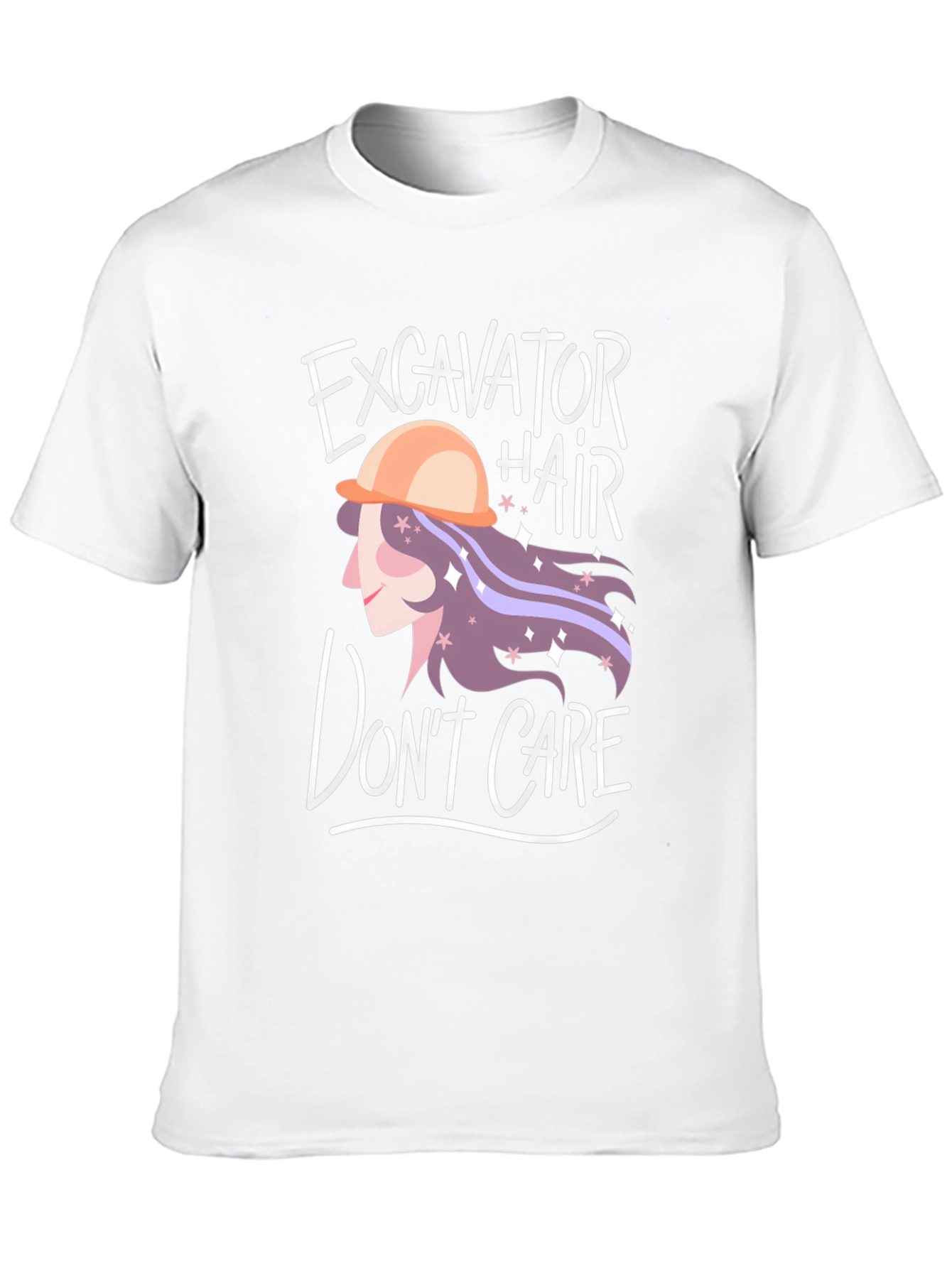 Excavator Hair Dont Care Graphic Tee