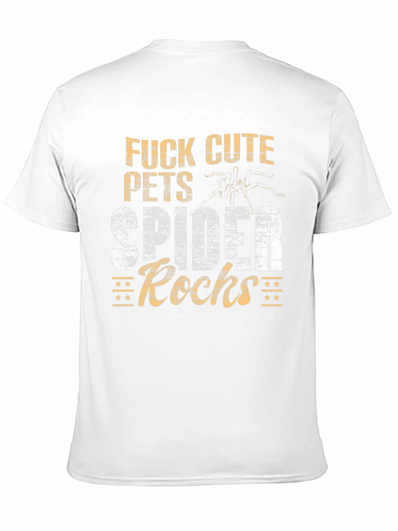 Spider Rocks Graphic Tee - Black Cotton Blend