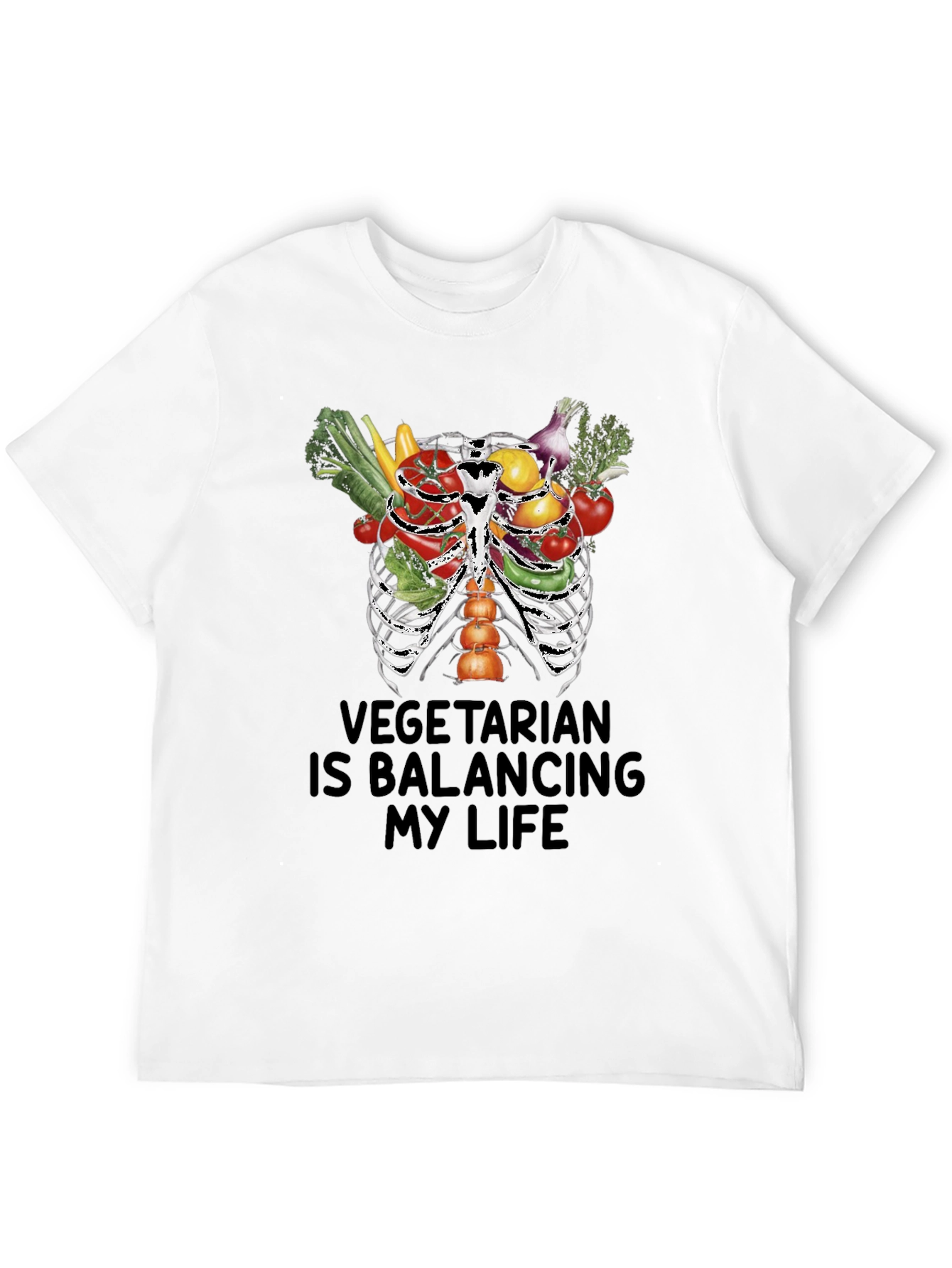 Vegetarian Balancing Life Graphic Tee