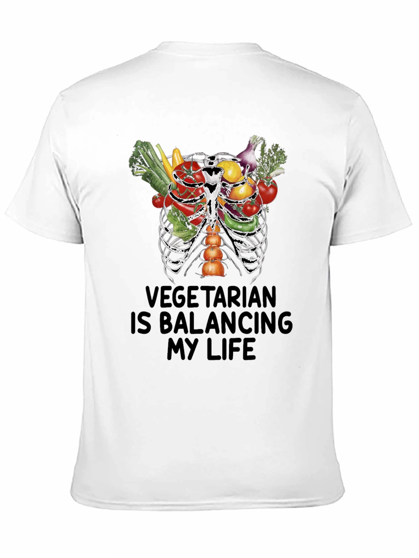 Vegetarian Balancing Life Graphic Tee