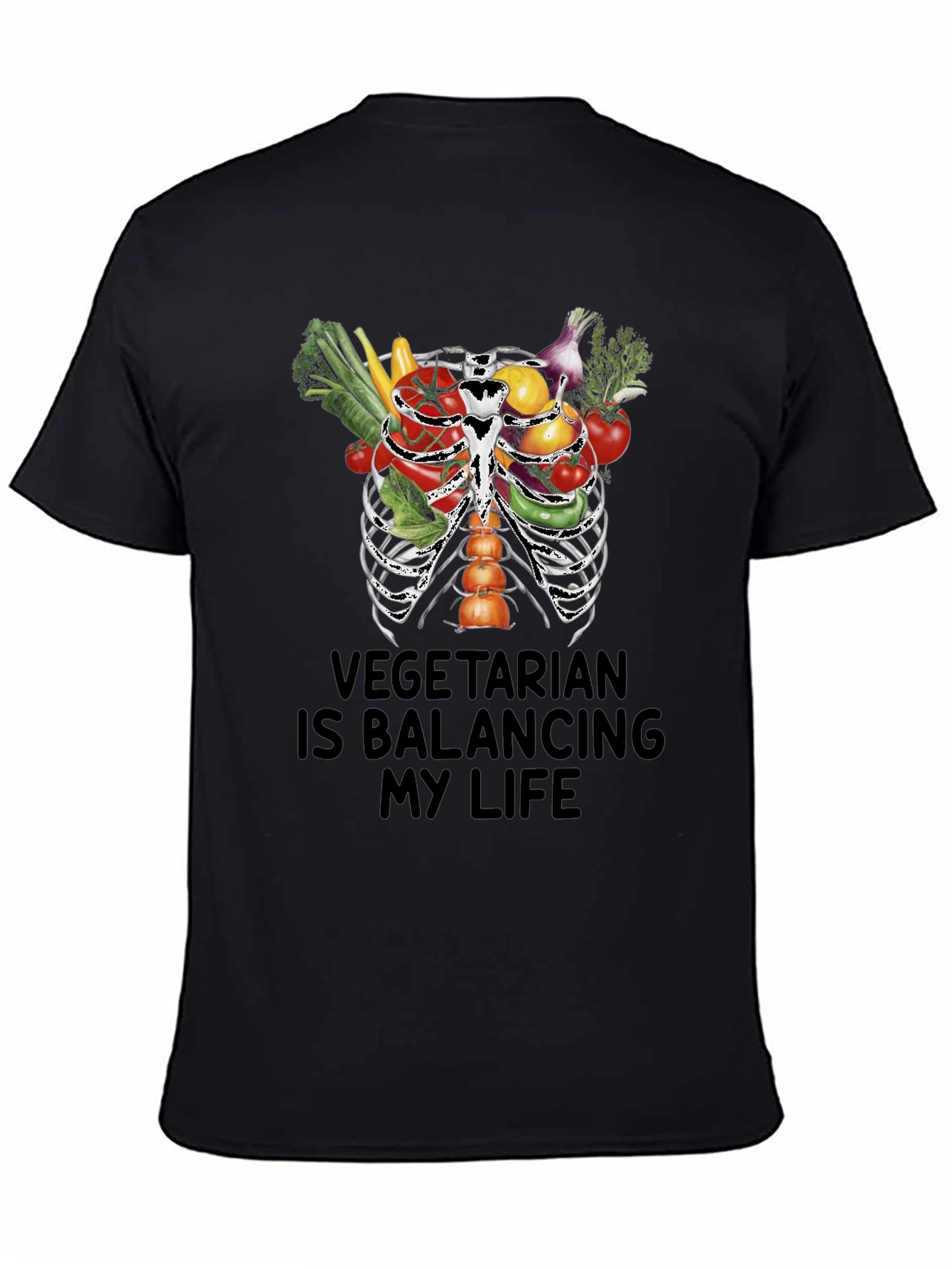 Vegetarian Balancing Life Graphic Tee