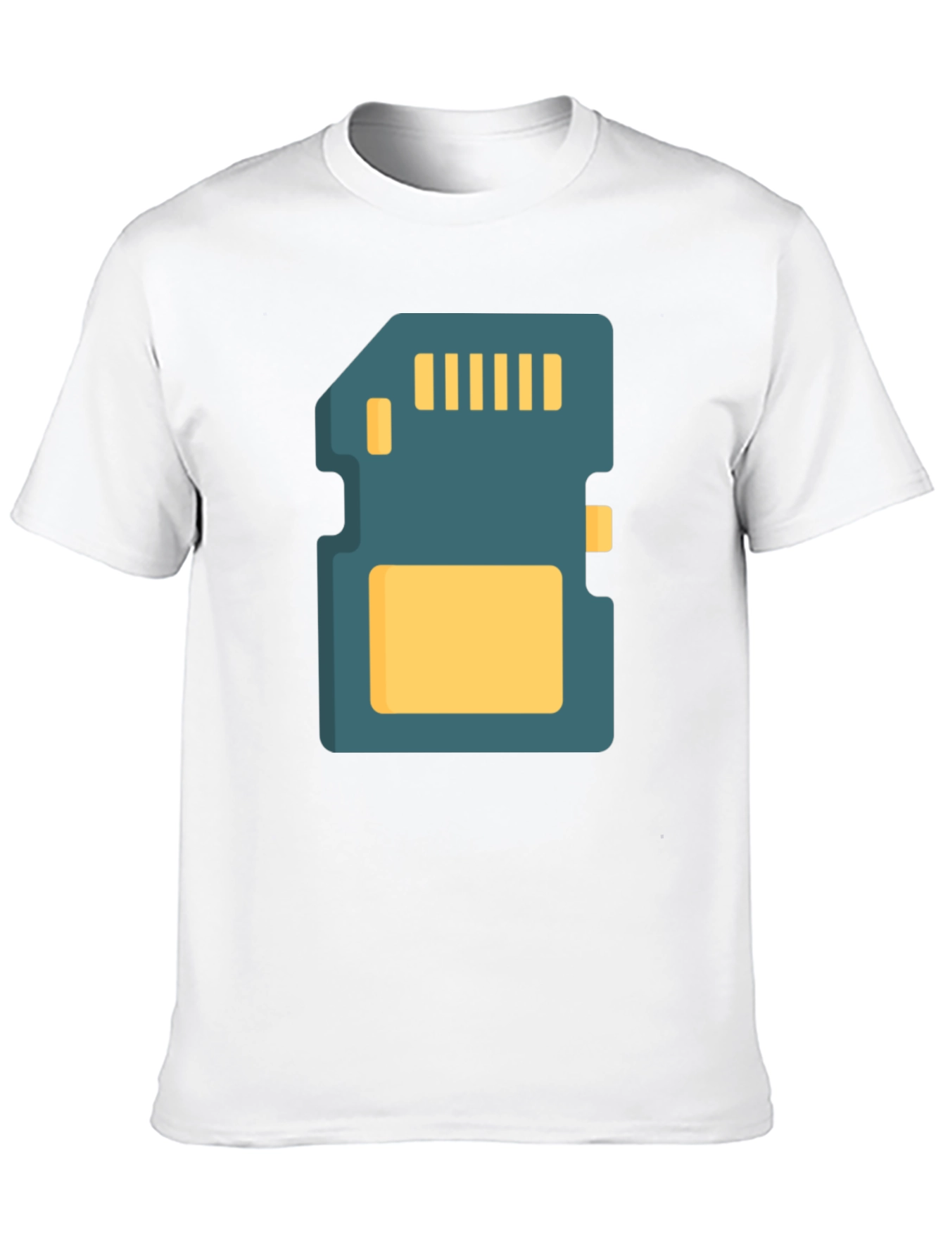 SD Card Graphic Tee - Black Cotton T-Shirt