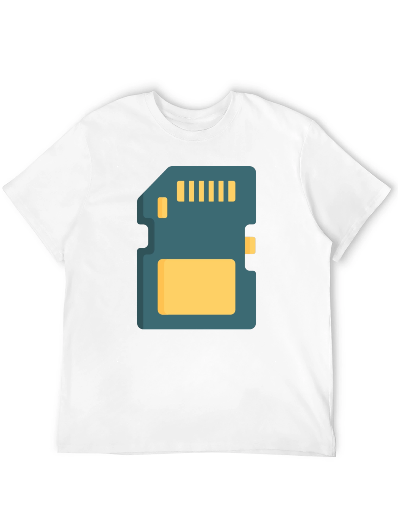 SD Card Graphic Tee - Black Cotton T-Shirt