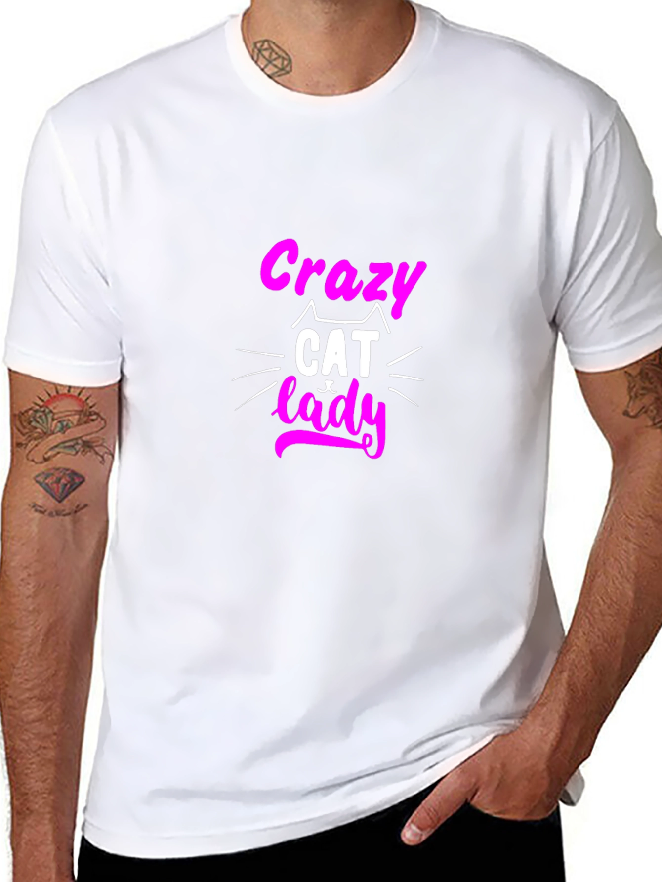 Crazy Cat Lady T-Shirt - Fun & Quirky Tee
