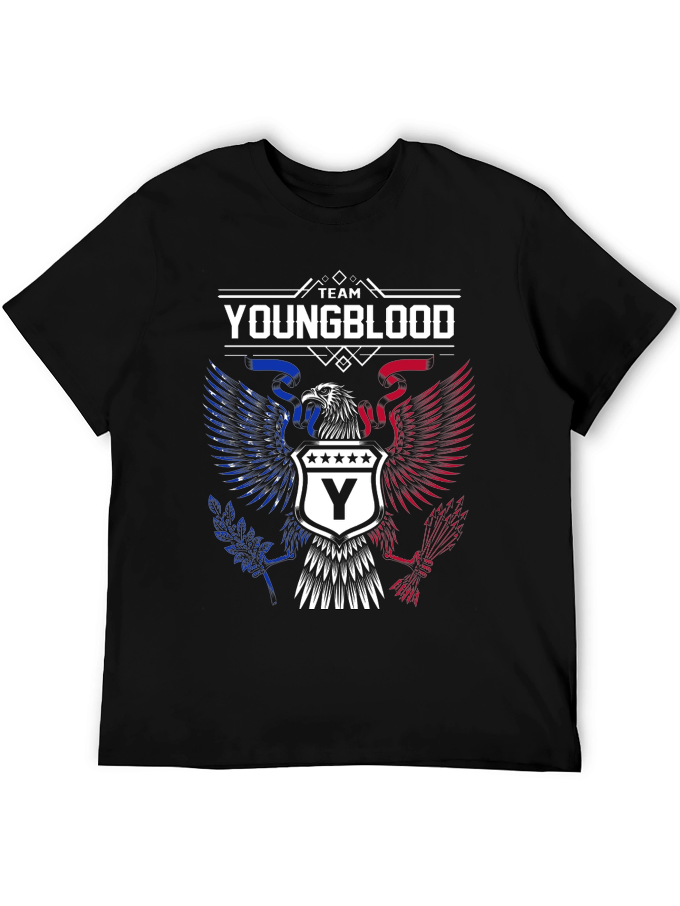 Team Youngblood Eagle Graphic Black T-Shirt
