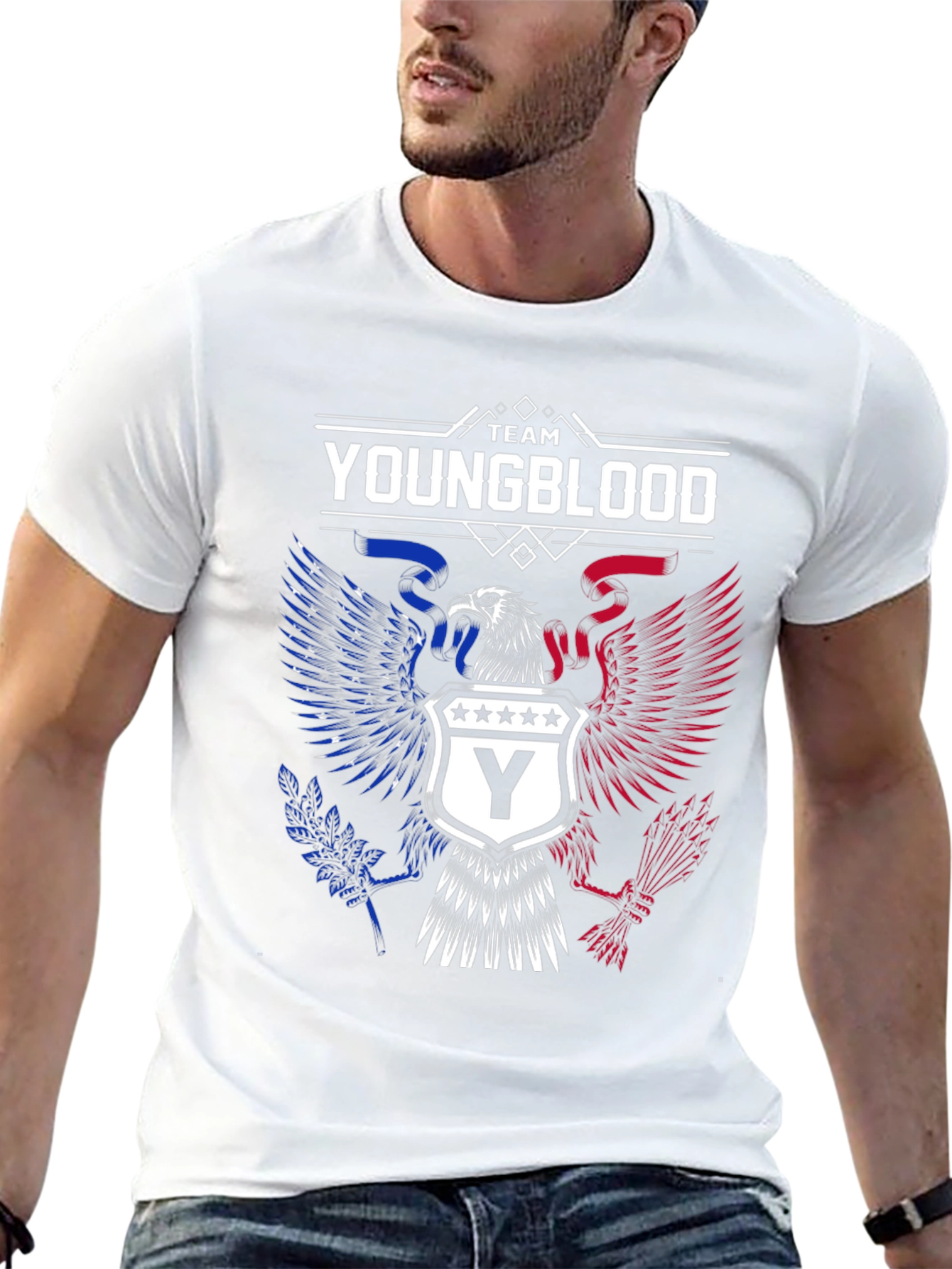 Team Youngblood Eagle Graphic Black T-Shirt