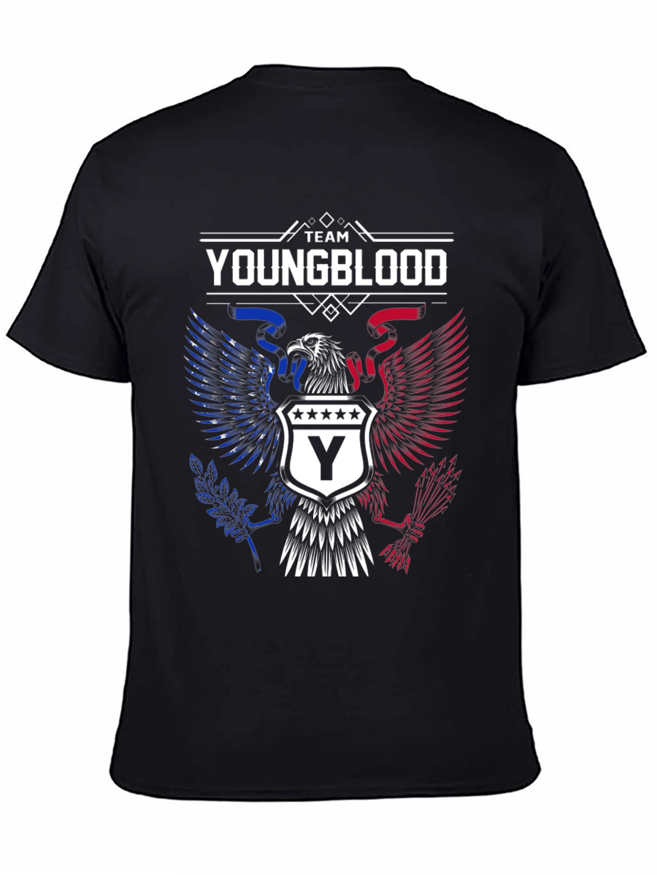 Team Youngblood Eagle Graphic Black T-Shirt