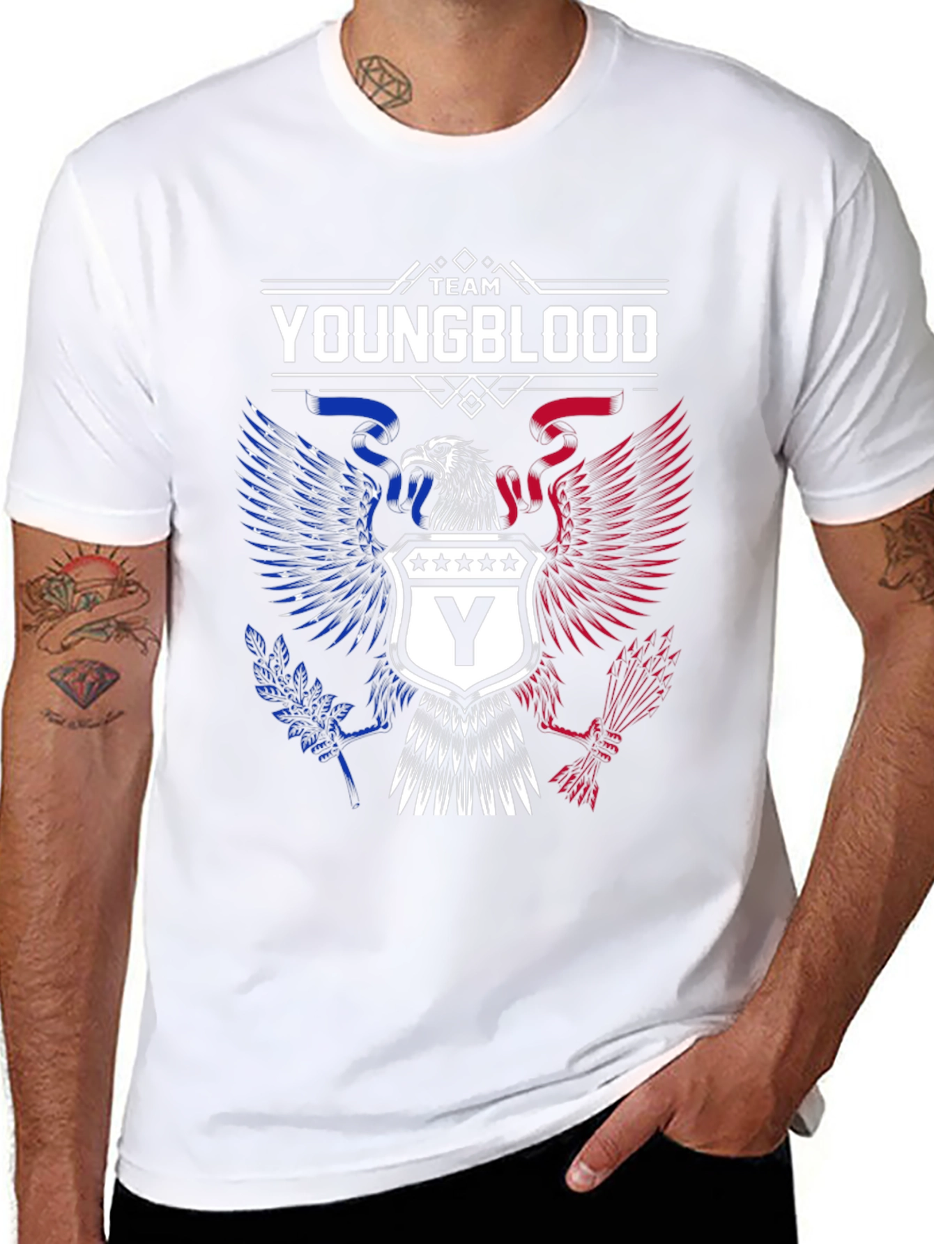 Team Youngblood Eagle Graphic Black T-Shirt