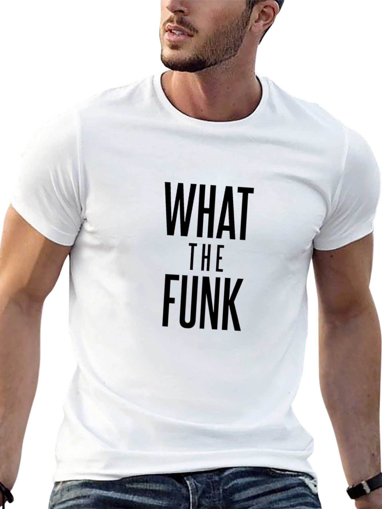 What The Funk Black Crew Neck T-Shirt