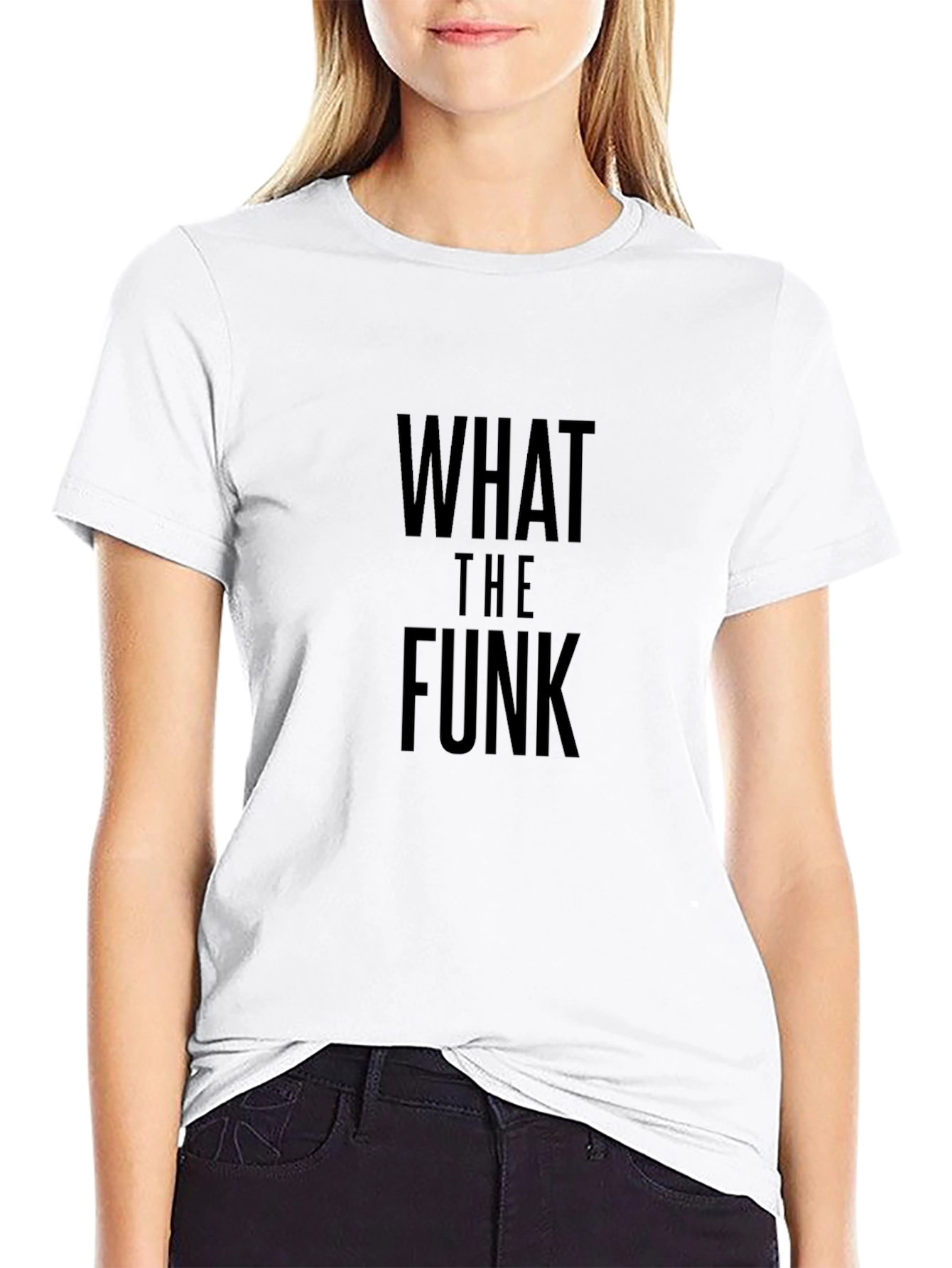 What The Funk Black Crew Neck T-Shirt