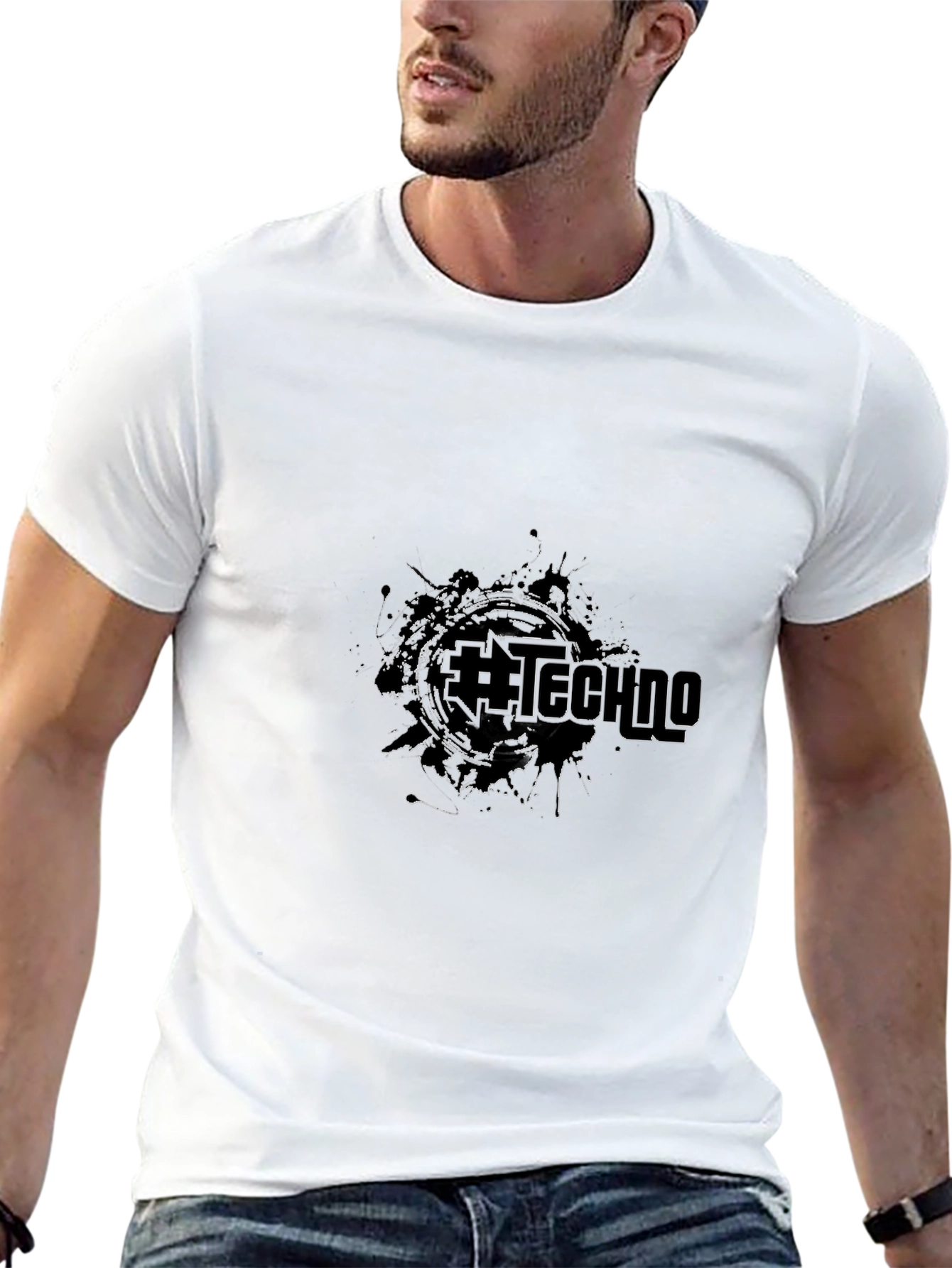 Abstract Techno Music T-Shirt