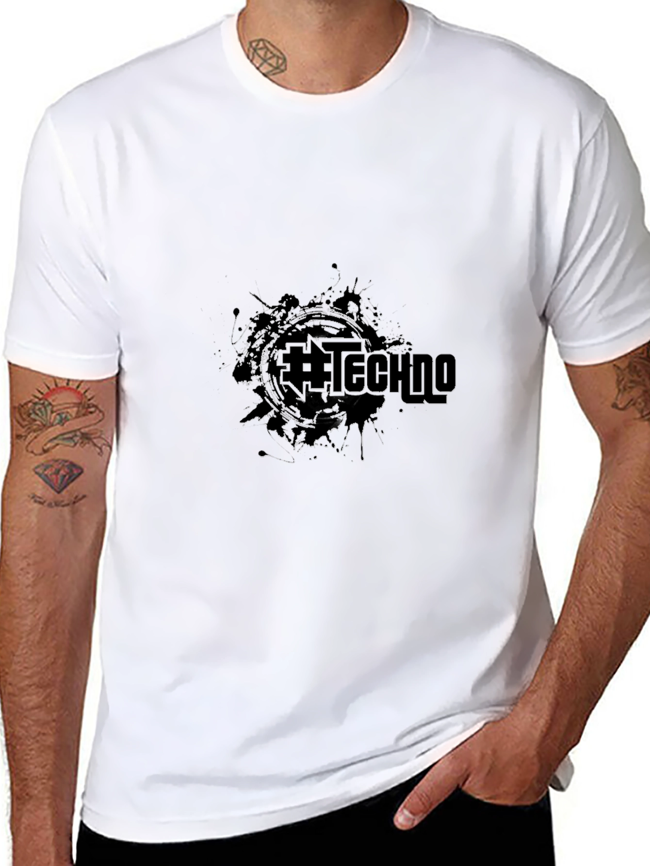 Abstract Techno Music T-Shirt