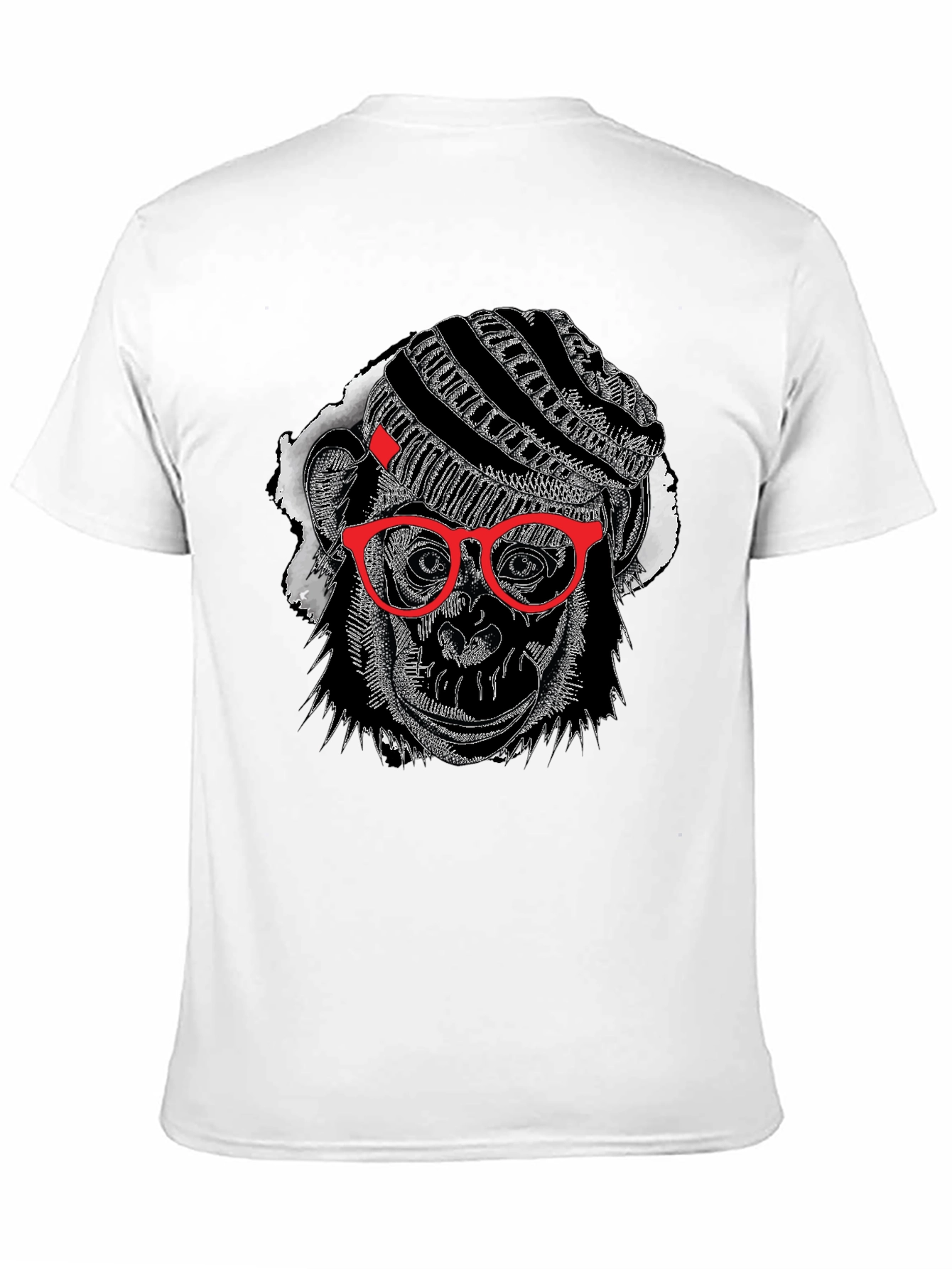 Cool Monkey Graphic Tee - Black Cotton T-Shirt
